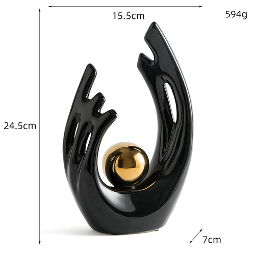 Abstract Ceramic Sculpture Decoration