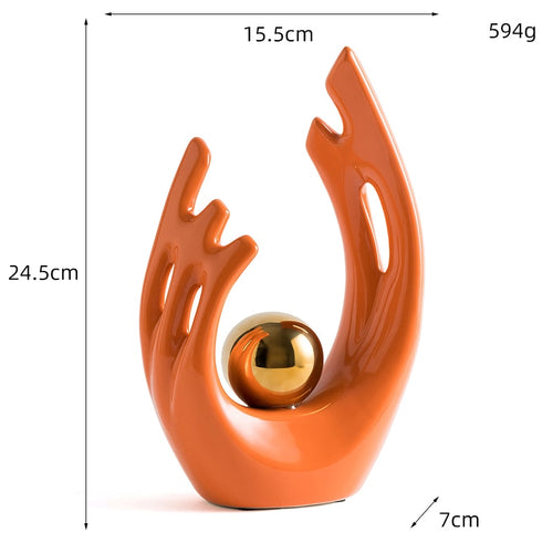 Abstract Ceramic Sculpture Decoration