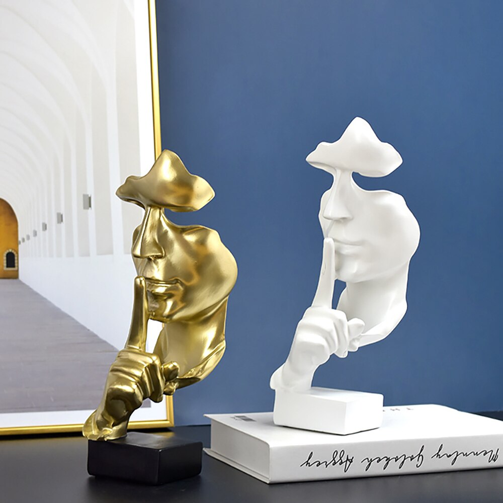Abstract Face Statues