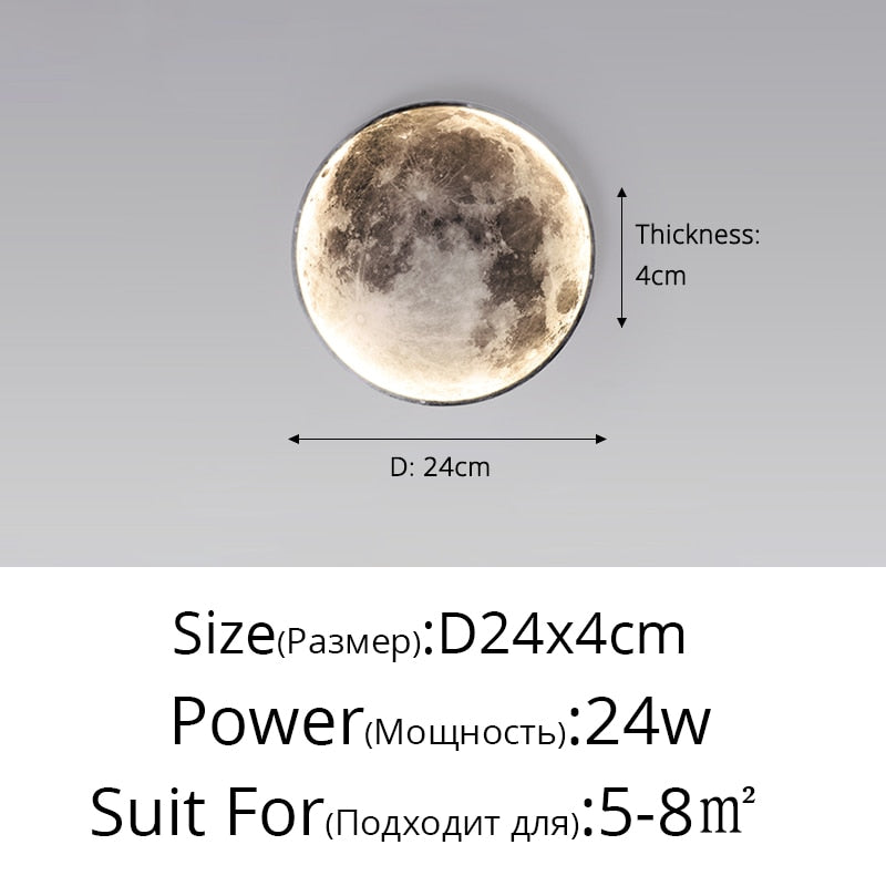 Indoor Moon Wall Lamp
