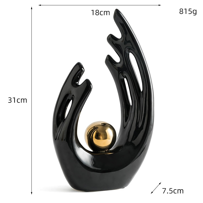 Abstract Ceramic Sculpture Decoration