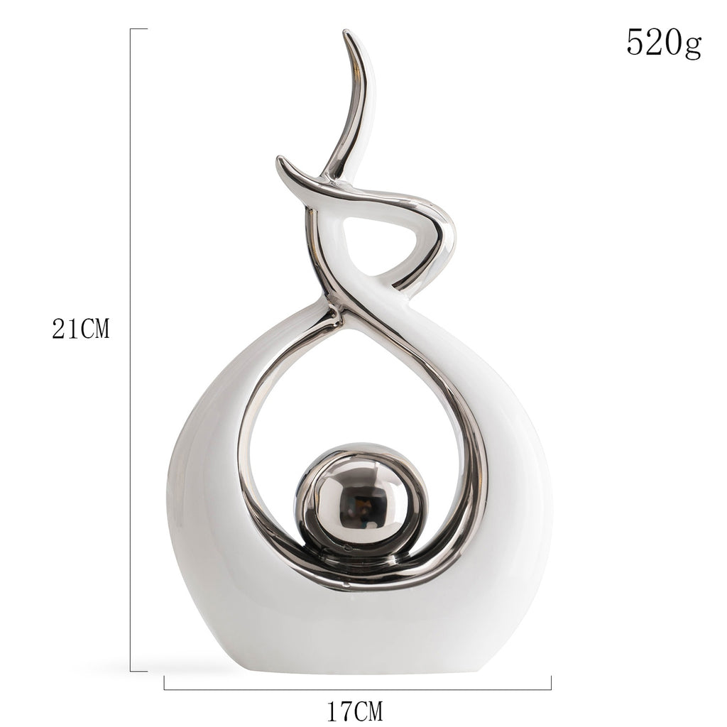 Abstract Ceramic Sculpture Decoration