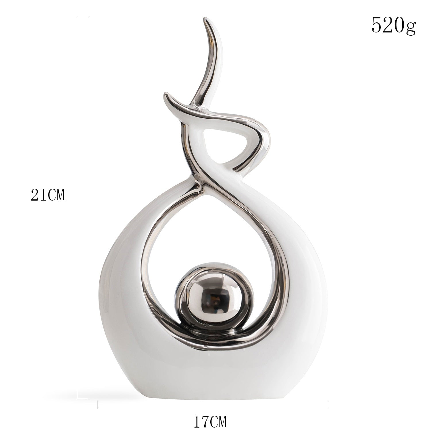 Abstract Ceramic Sculpture Decoration