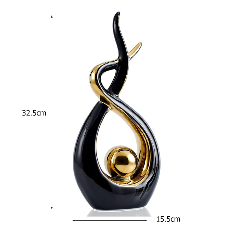 Abstract Ceramic Sculpture Decoration