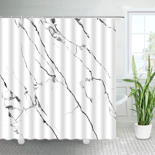 Marble Abstract Design Shower Curtain