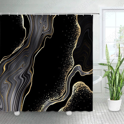 Marble Abstract Design Shower Curtain