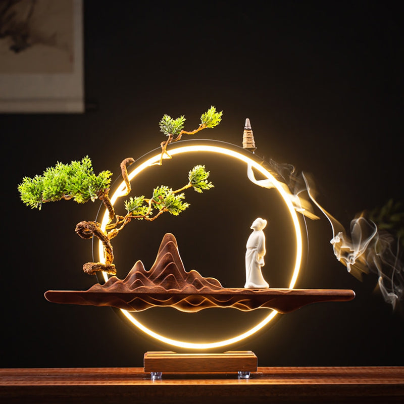 Zen LED Aroma Backflow Incense Lamp