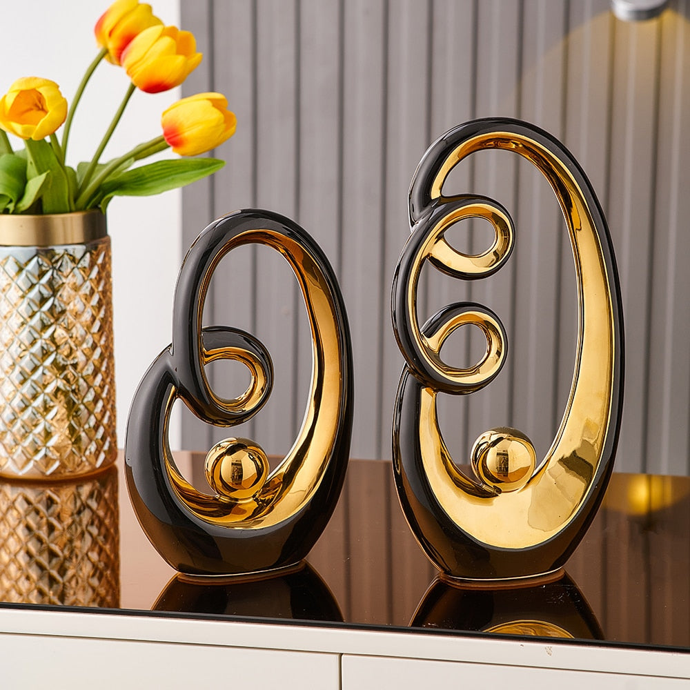 Abstract Ceramic Sculpture Decoration