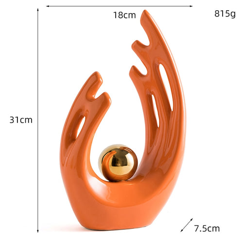 Abstract Ceramic Sculpture Decoration