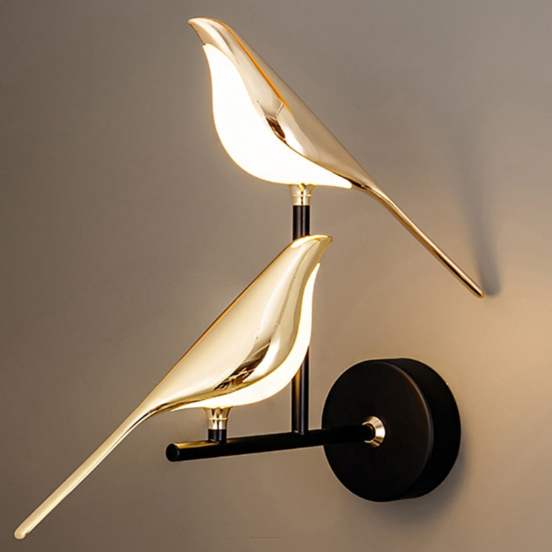 Golden Bird LED Wall Lamp