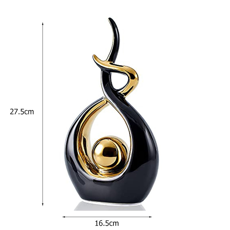 Abstract Ceramic Sculpture Decoration