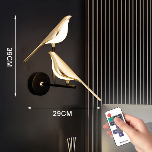 Golden Bird LED Wall Lamp