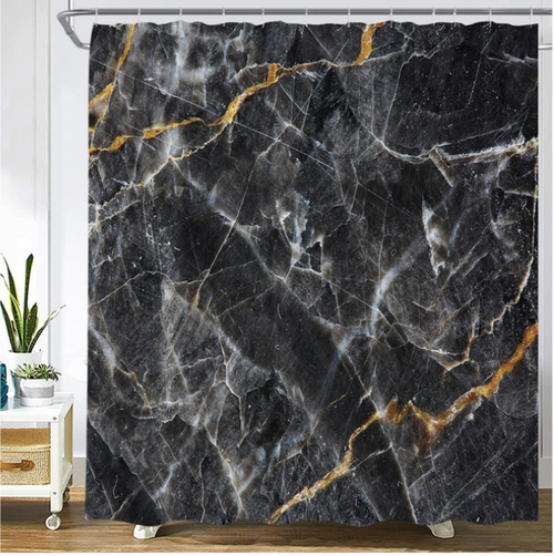 Marble Abstract Design Shower Curtain