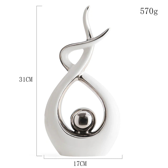 Abstract Ceramic Sculpture Decoration