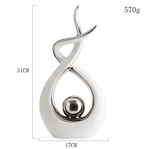 Abstract Ceramic Sculpture Decoration