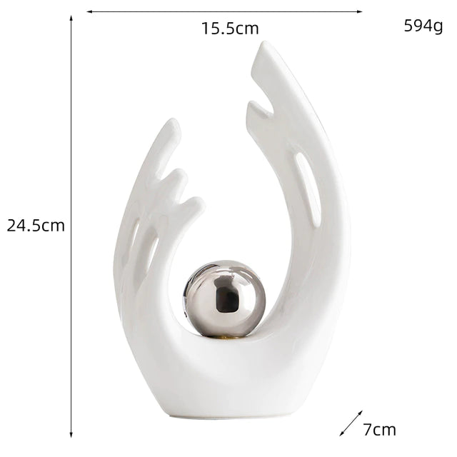 Abstract Ceramic Sculpture Decoration