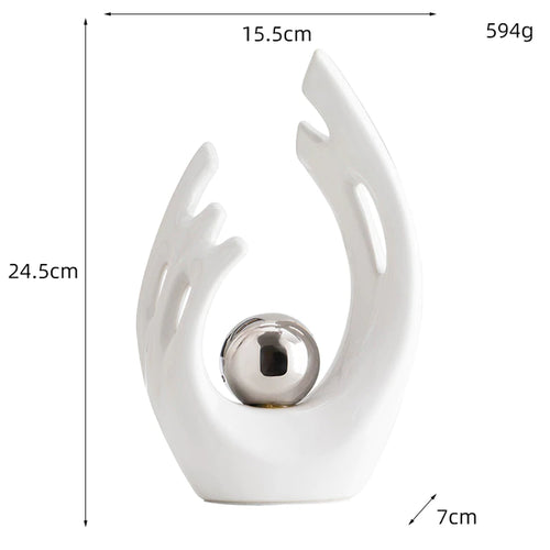 Abstract Ceramic Sculpture Decoration