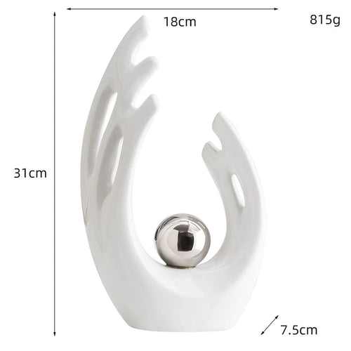 Abstract Ceramic Sculpture Decoration